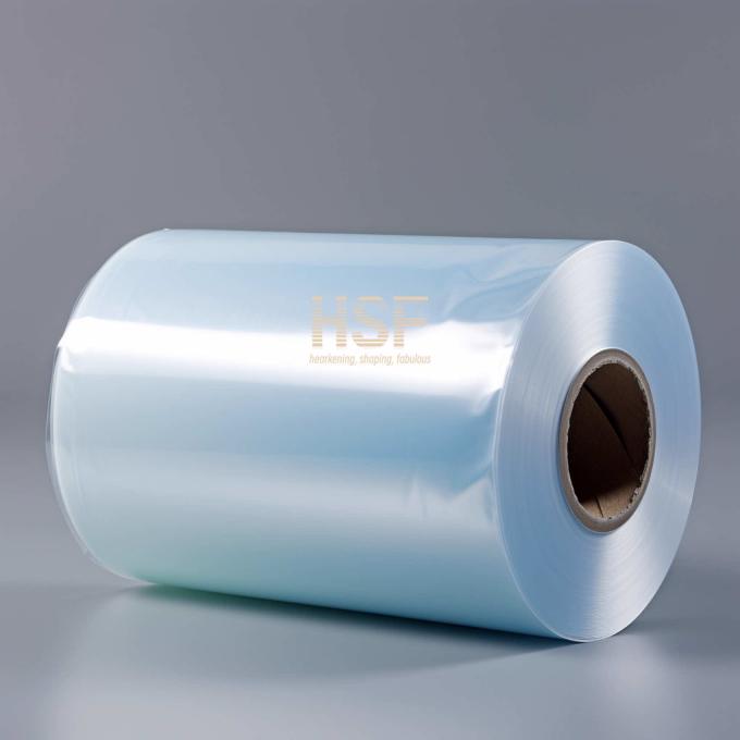 Close-up view of 50Î¼m CPP film demonstrating flexibility and uniform color dispersion