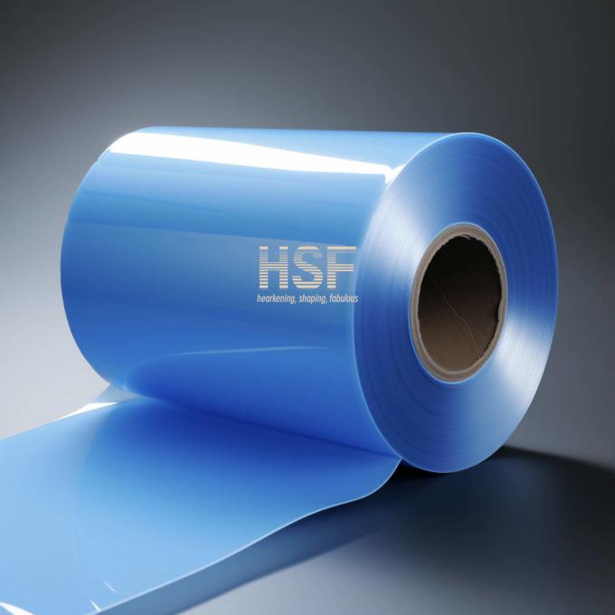 70Î¼m Blue MOPP Film Roll product demonstration