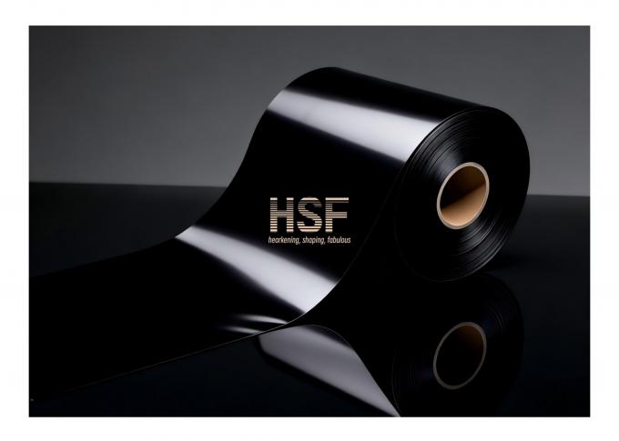 Close-up view of 180Î¼m Black CPE Base Film surface texture